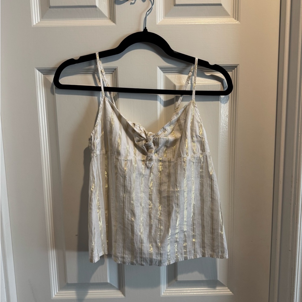 Victoria's Secret Gold & Cream Tank Top